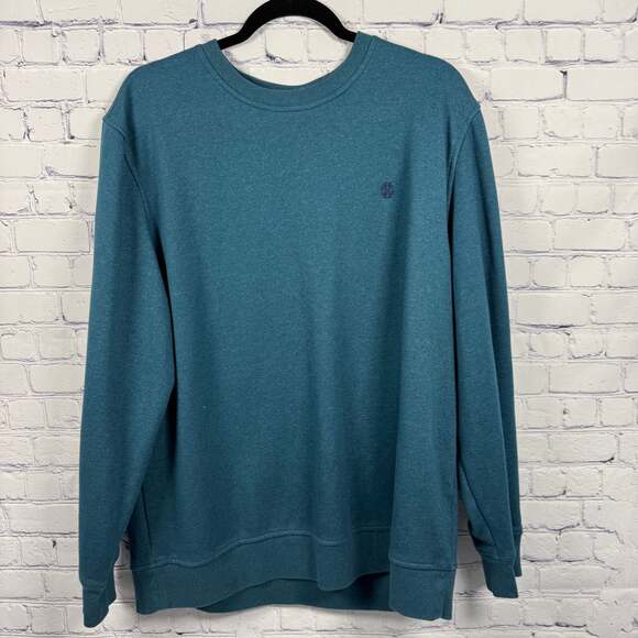 IZOD Other - IZOD Advantage Performance Men's Crewneck Fleece Sweatshirt Teal Blue XL